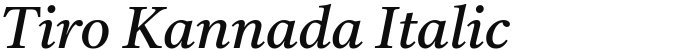 Tiro Kannada Italic