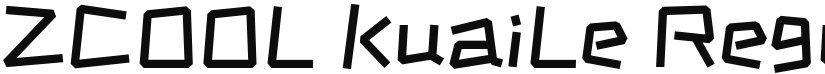ZCOOL KuaiLe font download