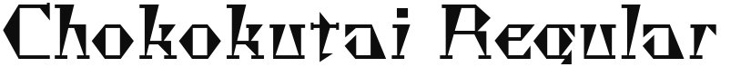 Chokokutai font download