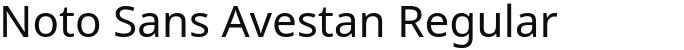 Noto Sans Avestan Regular