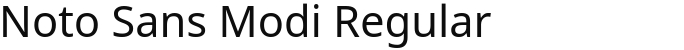 Noto Sans Modi Regular