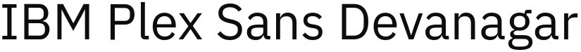 IBM Plex Sans Devanagari font download