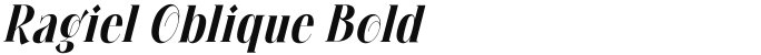 Ragiel Oblique Bold