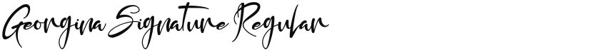 Georgina Signature font download