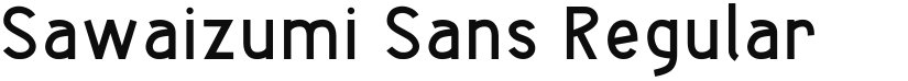 Sawaizumi Sans font download