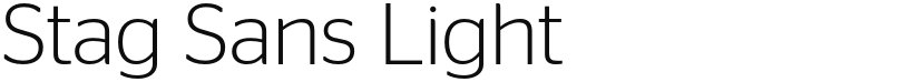 Stag Sans Light font download