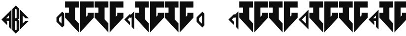 ABC-Diamond-Monogram font download