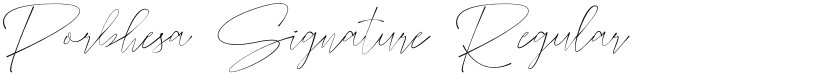 Porbhesa Signature font download