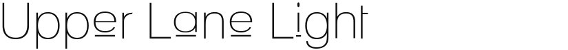 Upper Lane Light font download