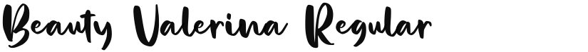 Beauty Valerina font download