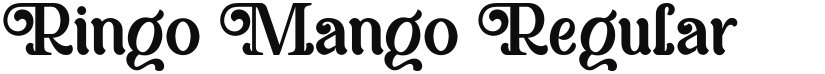 Ringo Mango font download