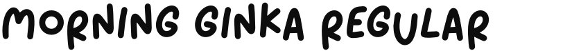 Morning Ginka font download