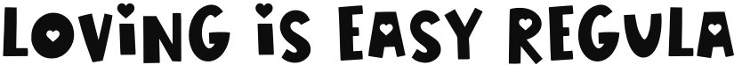 LOVING IS EASY font download