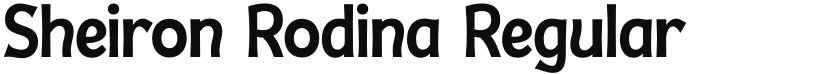 Sheiron Rodina font download