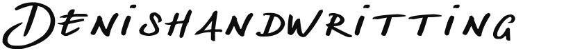 Denishandwritting font download