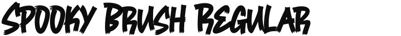 Spooky Brush font download