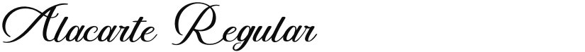 Alacarte font download