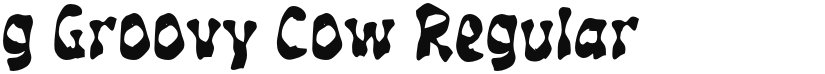 g Groovy Cow font download