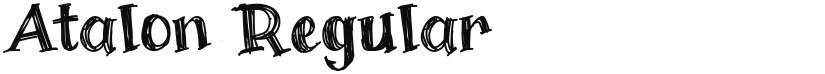 Atalon - A Scratched Font font download