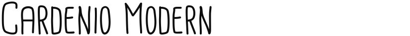 Cardenio Modern font download