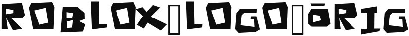 Roblox Logo Original font download