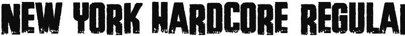 New York Hardcore font download