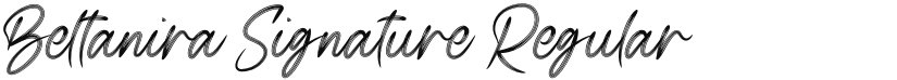 Beltanira Signature font download