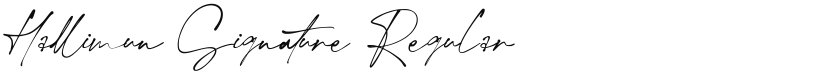 Hallimun Signature font download