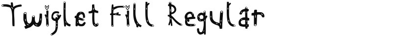 Twiglet Fill font download