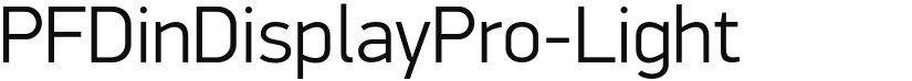 PF DinDisplay Pro Light font download
