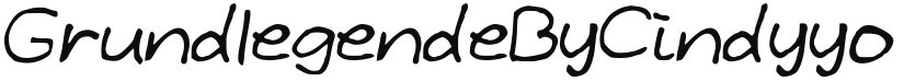GrundlegendeByCindyyo font download