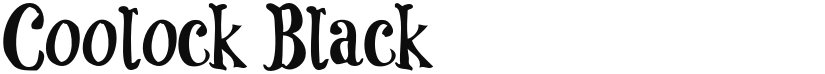 Coolock Black font download