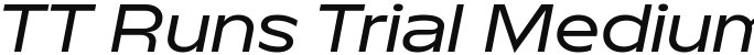 TT Runs Trial Medium Italic