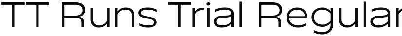 TT Runs Trial font download
