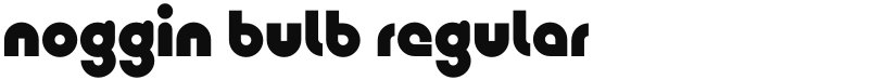 Noggin Bulb font download