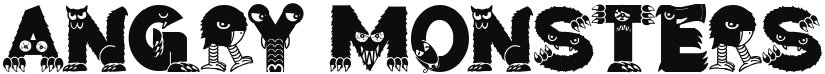 Angry Monsters font download