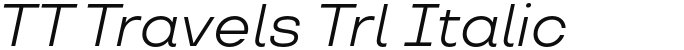 TT Travels Trl Italic