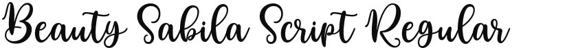 Beauty Sabila Script font download