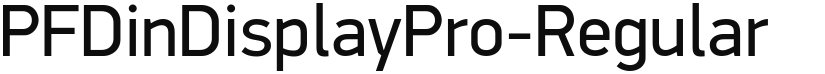 PF DinDisplay Pro font download