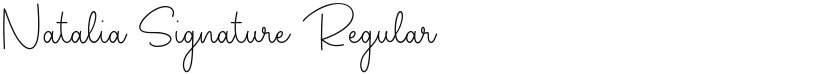 Natalia Signature font download