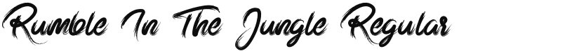 Rumble In The Jungle font download
