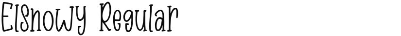 Elsnowy font download