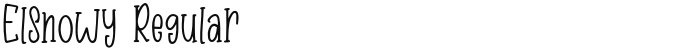 Elsnowy Regular