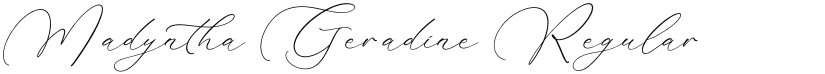 Madyntha Geradine font download