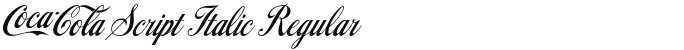 Coca-Cola Script Italic Regular