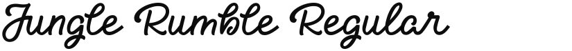 Jungle Rumble font download