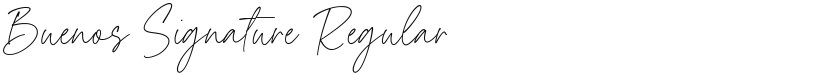 Buenos Signature font download