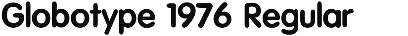 Globotype 1976 font download