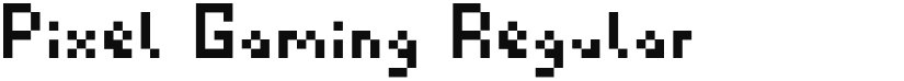 Pixel Gaming font download