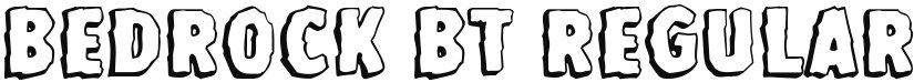 (Flintstone) Bedrock BT font download